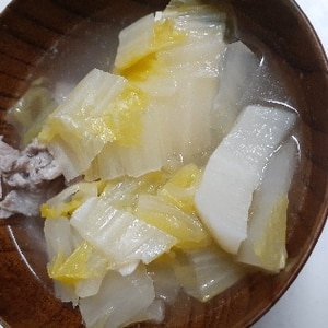 簡単手作り☆豚肉と白菜の塩ちゃんこ鍋